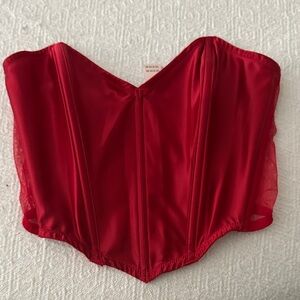 Victoria’s Secret Elegant Red Corset Top size: S